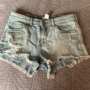 H&M light blue jean shorts